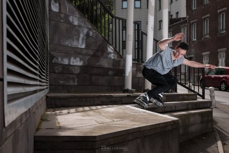 roller freestyle Adrien Franklin Goujon back royale