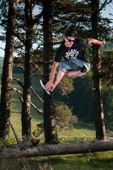 Allan beaulieu, freestyle dans la forêt