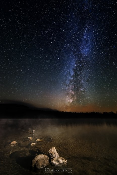 voie lactée lac de Servières Auvergne