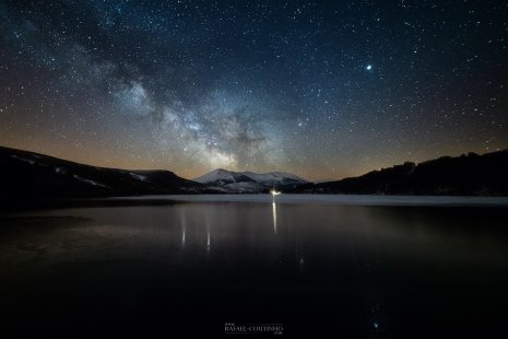 voie lactée lac de guéry hiver Auvergne