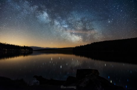 reflet voie lactée lac de Servières Auvergne