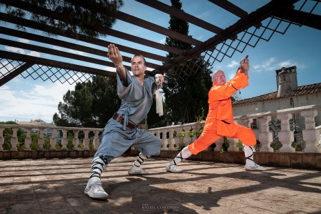 Helio et Chris shooting Kung Fu Albufeira
