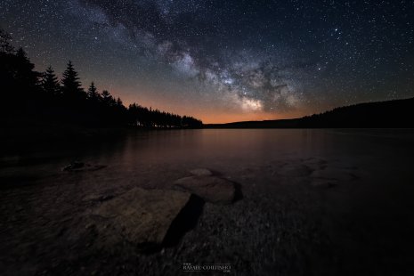 voie lactée lac de Servières Auvergne