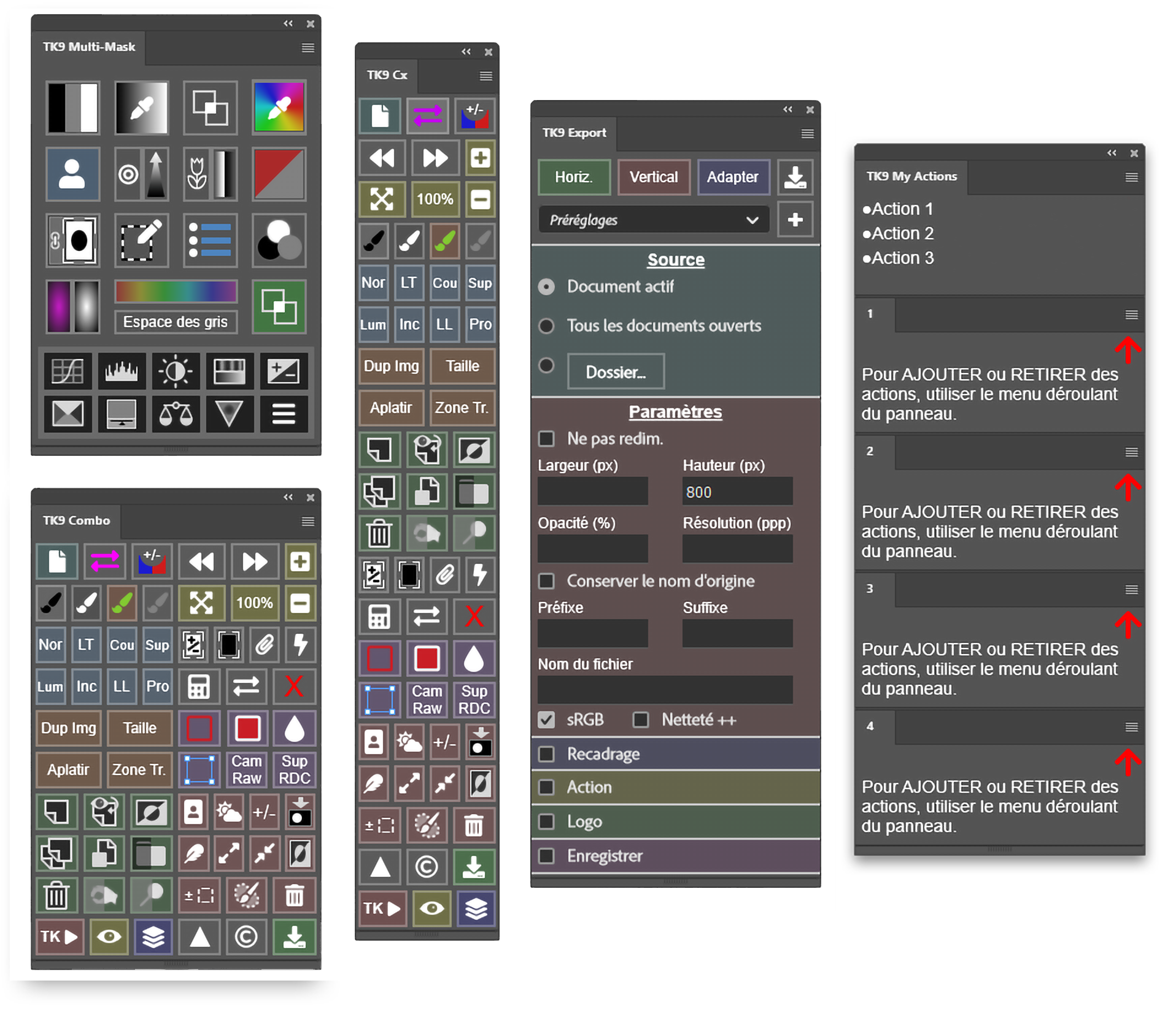 Plugin TK9 v4 pour Photoshop - TK Panel - Rafael Coutinho