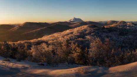 Chaîne des Puys lever de soleil