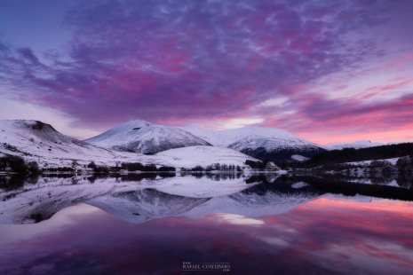 Lac de Guéry au coucher du soleil