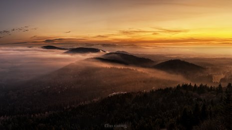 Coucher de soleil Chaîne des Puys