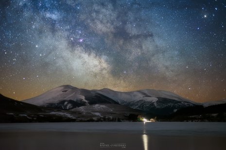 voie lactée lac de guéry hiver Auvergne