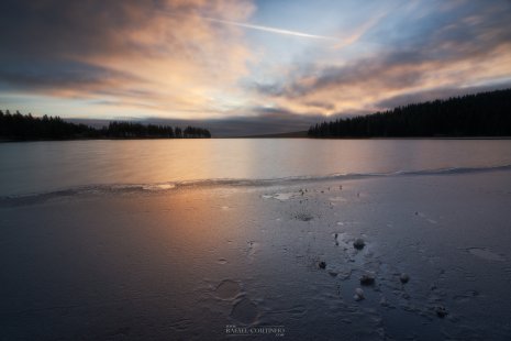 lac de Servières gelé Auvergne