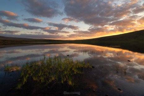 Coucher de soleil lac d'en haut La Godivelle
