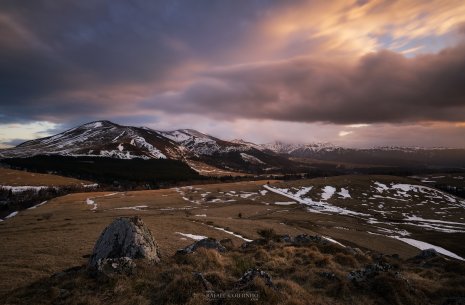 Coucher de soleil massif du Sancy