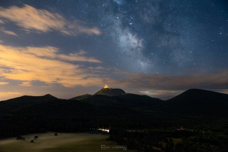 voie lactée châine des puys Auvergne