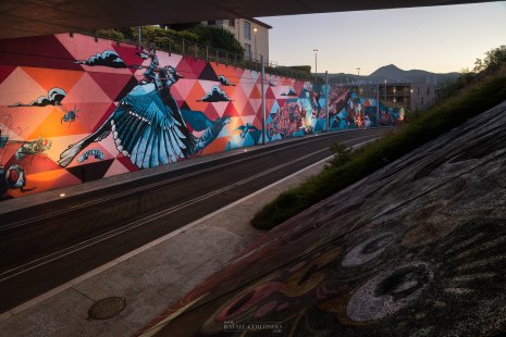 Graffiti et Puy de Dôme à Clermont-Ferrand